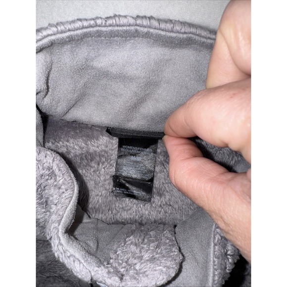 The North Face Osito Jacket Women's‎ M Mock Neck Gray Fleece Full Zip Outdoor - Picture 4 of 8